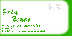 hela nemes business card